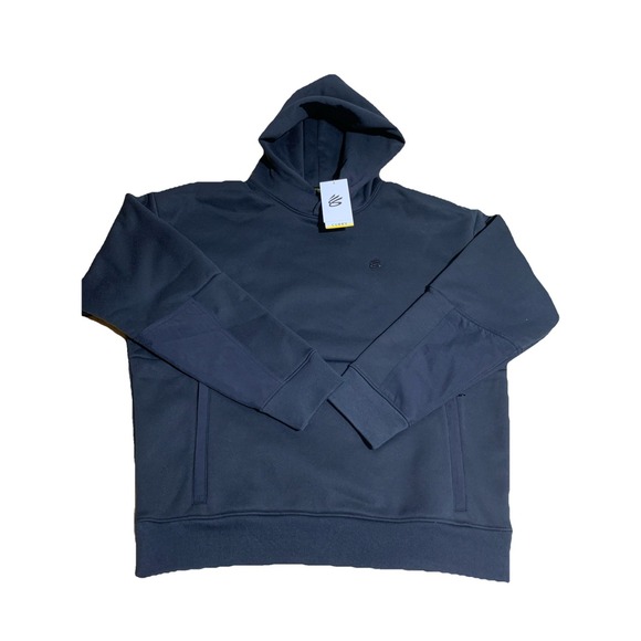 Under Armour Curry DNA Hoodie Mens Size Large Pullover Black ‎ 1387153 346 NWT